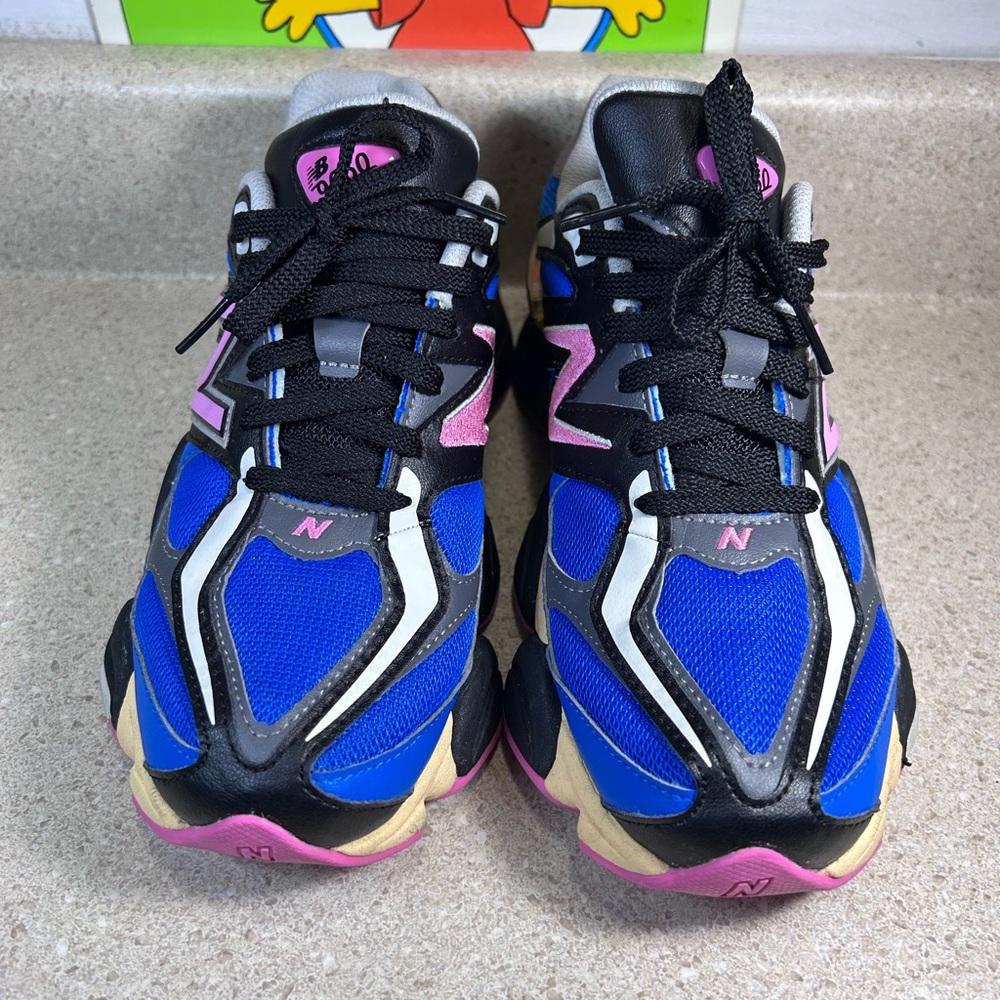 New Balance 9060 Blue Oasis Real Pink Men’s 8 Women’s 9.5 EUC - Picture 3 of 11